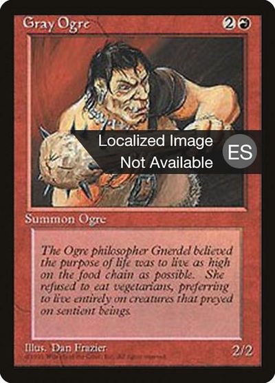 Gray Ogre - Fourth Edition Foreign Black Border