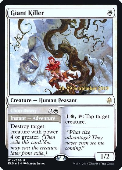 Giant Killer // Chop Down - Throne of Eldraine Promos