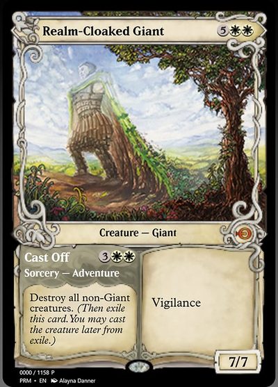 Realm-Cloaked Giant // Cast Off - Magic Online Promos