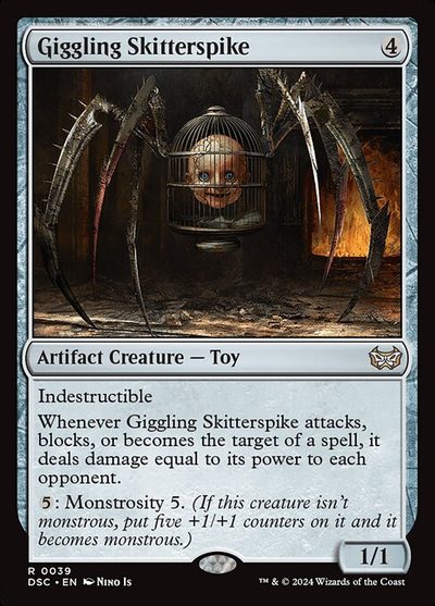 Giggling Skitterspike - Duskmourn: House of Horror Commander
