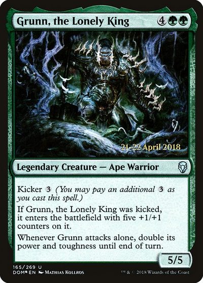 Grunn, the Lonely King - Dominaria Promos