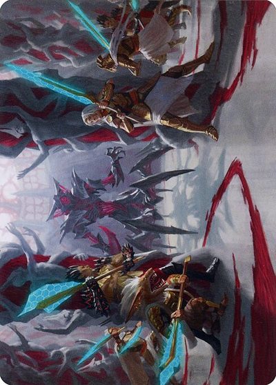 Goldwardens' Gambit // Goldwardens' Gambit - Phyrexia: All Will Be One Art Series