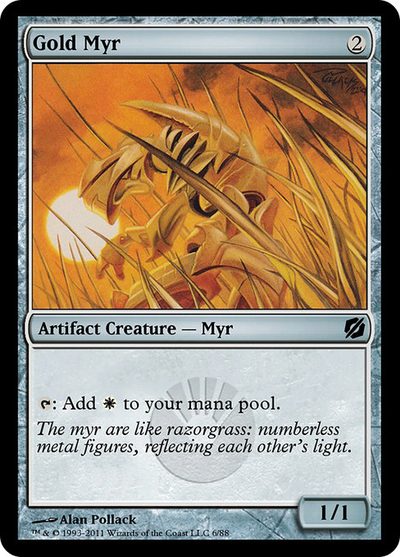 Gold Myr - Duel Decks: Mirrodin Pure vs. New Phyrexia